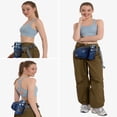 thumbnail image 2 of WATERFLY Unisex 3.5L Nylon Fanny Packs with a Water Bottle Holder Travelling Hiking Walking,Sapphire Blue, 2 of 6