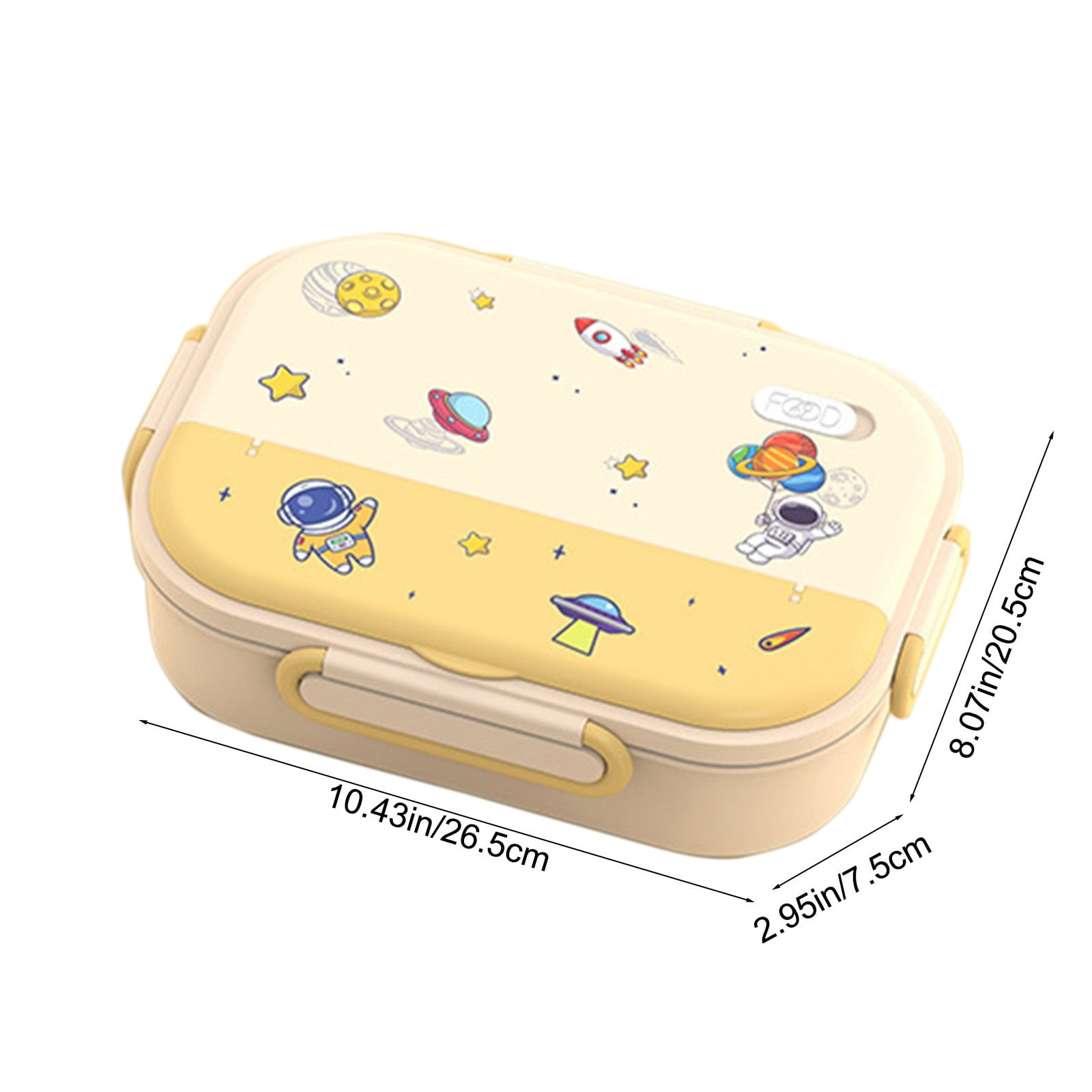 AuroraX Freezable Insulated Lunch Box Containers 35 oz 4 Compartments Portable Stainless Steel Bento Lunch Box for Men Women Yellow Microwave Safe BPA-Free Food Storage Boxes for Office Work School