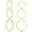 Gold, variant on Ydou Big Gold Hoop Earrings for Women, 3 Pairs, 40/50/60MM, 14K Gold Plated