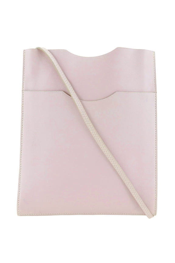 Pre-Owned Hermes Onimetu Shoulder Bag, Calfskin, 2007 Model, Pink, K Open, Women's