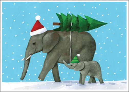 Allport Editions Elephant Christmas 