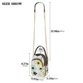thumbnail image 2 of FORMRS Crossbody Bag for Women Quilted Travel Shoulder Cell Phone Purse with Chain Strap Handbag, White Flower, 2 of 7