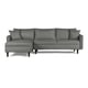 thumbnail image 2 of Sala Modular Sofá Cama Reversible De Lino Gris Claro Beehive Memory Foam Modelo Analia, 2 of 8