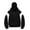 White, variant on Men's Balaclava Hoodie Double Hooded Zip Jacket, Windproof Streetwear for Men, Loose Fit with Color Block Design, Ideal for Casual and Outdoor Activities,Gray S