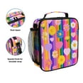 thumbnail image 2 of 10.5X9.5in Square Insulated Lunch Bag Leak-proof Lunch Box for Outdoor Work Picnic Colorful Daisies, 2 of 6