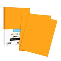 Premium Color Card Stock Paper | 50 Per Pack | Superior Thick 65-lb Cardstock, Perfect for School Supplies, Holiday Crafting, Arts and Crafts | Acid & Lignin Free | Light Orange | 8.5 x 11