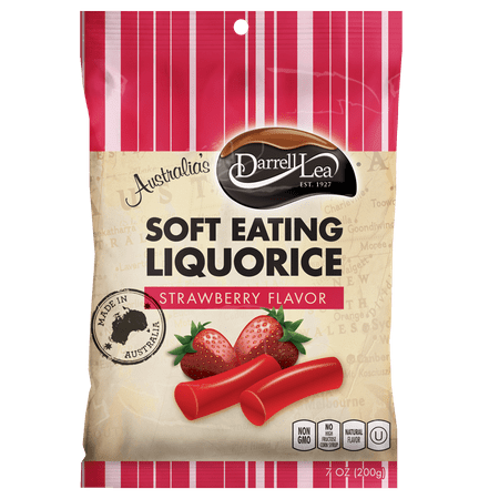 Darrell Lea Soft Eating Liquorice, Strawberry