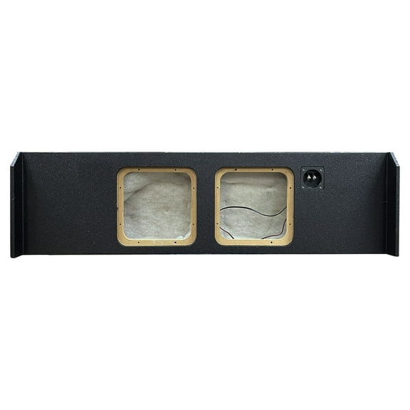 Rockville Dual 10" Square Sub Box w/Bedliner For 2009-Up Ford F-150 SuperCrew