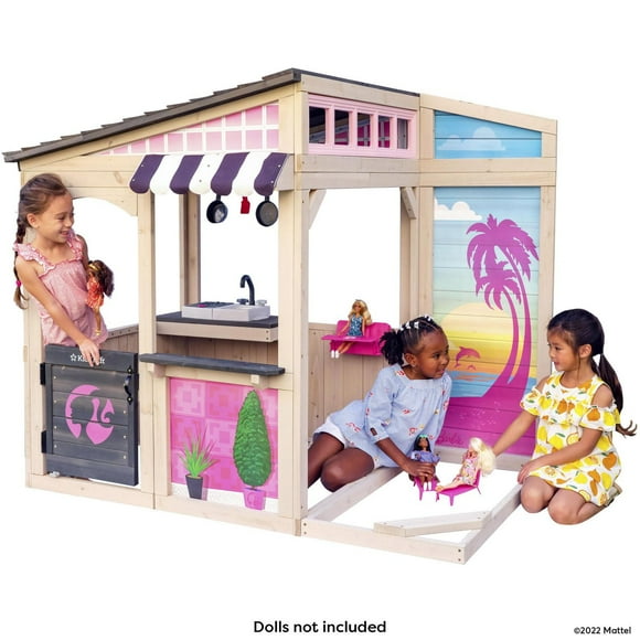 barbie™ bord de mer en bois salle de jeux extérieure