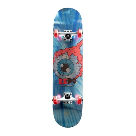 ReDo Skateboard 31 x 7.75 Gallery Pop Complete Skateboard Board Eyeball for Boys Girls Kids