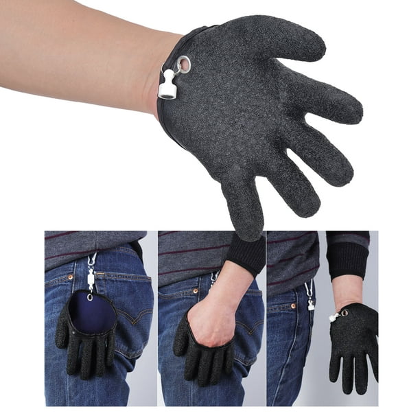 Non Slip Gloves,Fish Catching Gloves Waterproof Latex Gloves Stab Proof  Gloves Rapid Response 