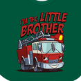 thumbnail image 4 of Inktastic Little Brother Fire Truck Boys Baby Bib, 4 of 4