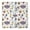 White Baseball Fun, variant on Vintage Baseball Elements Pattern Square Fitted Tablecloth with Elastic Edge,Square Table Cover,Washable Elastic Table Cover for Home Kitchen Party Decor 36"x36"