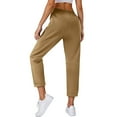 thumbnail image 3 of LXPAM Women's Pants 7/8 Stretch High Waisted Sweatpants Travel Athletic Work Golf Pants for Women, 3 of 5