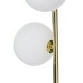 thumbnail image 6 of CosmoLiving by Cosmopolitan 55" 3 Light Gold Floor Lamp with White Glass Shade, 6 of 14