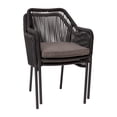 thumbnail image 4 of Flash Furniture Kallie Aluminum/Wicker Patio Club Chairs - Set of 2 - Gray, 4 of 9
