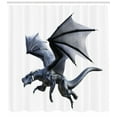 thumbnail image 3 of Ambesonne Dragon Shower Curtain, Creature Wings, 69"Wx75"L, Charcoal Grey, 3 of 3