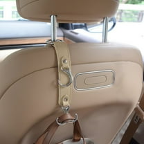 Headrest Hooks For Car Back Seat Organizer Faux Leather Hanger Holder Hook For Hanging Purses And Bags And Coats Grocery Bag Umbrellas Handbag Car Accessories Interior Men For Women