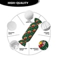 thumbnail image 5 of Wukai Vintage Santa Skiing Green Plaid Print Candy Pillow Cylindrical Pillows Sofa Pillow Neck Hand Support Pillows Including Insert Lumbar Pillows, 5 of 8
