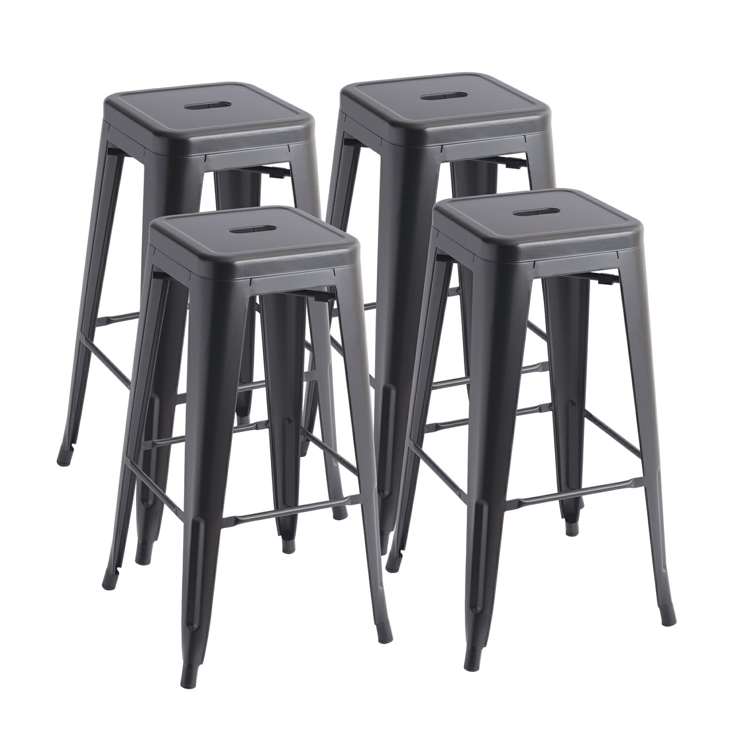 Howard 24inch Metal Stackable Counter Height Stool, Set of 4