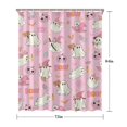 thumbnail image 5 of Halloween Cute Ghosts with Boo Shower Curtain 72"x84" ,Bathroom Decorative Shower Curtains Set with 12 Hooks,Modern Waterproof Washable Shower Curtain, 5 of 6