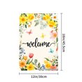 thumbnail image 4 of Floral Welcome Garden Flag For Home Outdoor Garden Yard Decor 12x18 Inch, 4 of 5