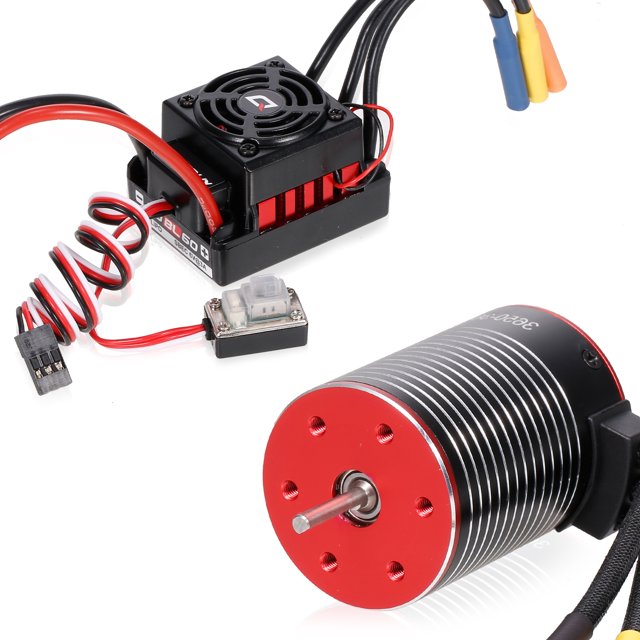 Motor sin escobillas Leyfeng 3650 5200KV y Hobbywing WP-10BL60 60A ESC a prueba de agua