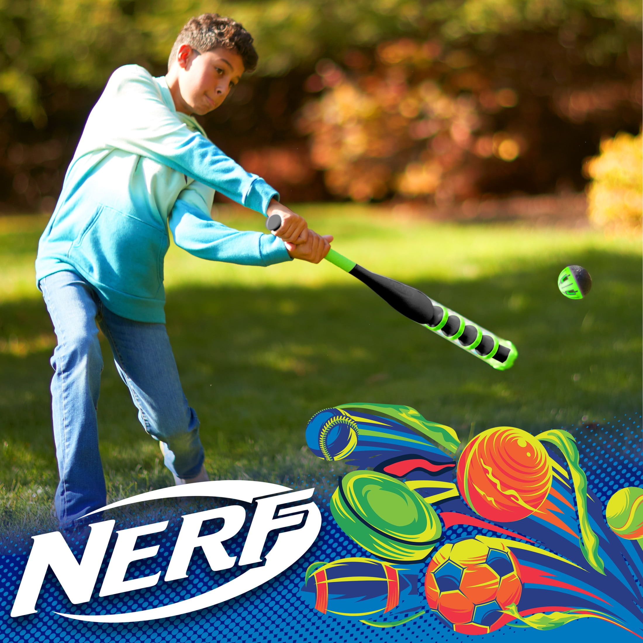 Franklin Sports Adult Nerf Youth Sports 33.27 in Polyethylene Baseball Bats