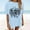 Light Blue, variant on Women's Oversized Top Vintage Loose Short Sleeve T Shirt Long Sleeve T Shirt Tee Compression Shirt Woman Women Hiking Tops Turtle Neck Top for Women Long Sleeves T Shirts for Women Women Solid Shirt