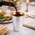 thumbnail image 5 of Decor Diamond Silver wine Kiddush Cup with Saucers 5.5 oz: 30 Cups, 5 of 5