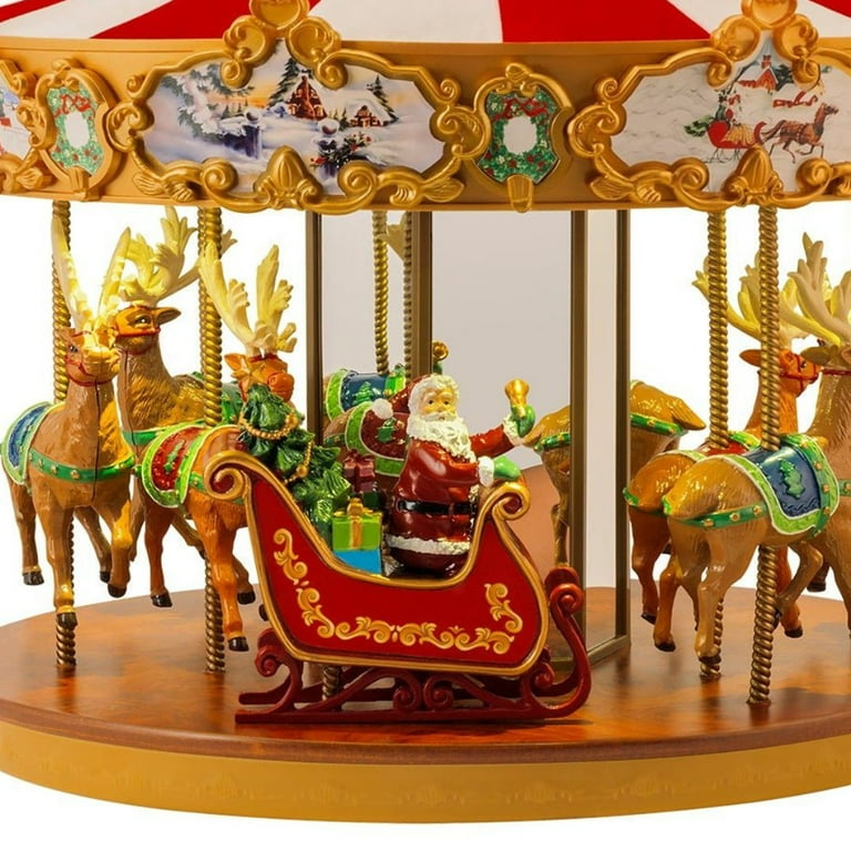 Mr. Christmas Novelty Animated Musical Very Merry Carousel