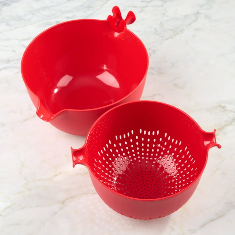 8PCS Plastic Mixing Bowl Set, includes 2 Mixing Bowl, 1 Colander