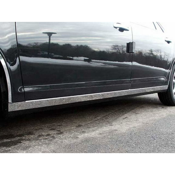 Stainless Rocker Panel Trim 4Pc Fits 2008-2012 Chevrolet Malibu TH48105 QAA