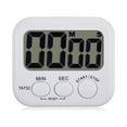 thumbnail image 4 of WASHWEPE White Digital Kitchen Timer with Large LED Display for Home Use Compact Plastic Design 99 min 59 sec, 4 of 5