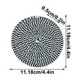 thumbnail image 3 of Yonrjhukm Woven Round Non Slip Yarn Placemats, Thermal Insulation Coasters for Kitchen & Dining Table, Durable & Easy to Clean, Perfect for Gifts with Storage Stand, 3 of 6