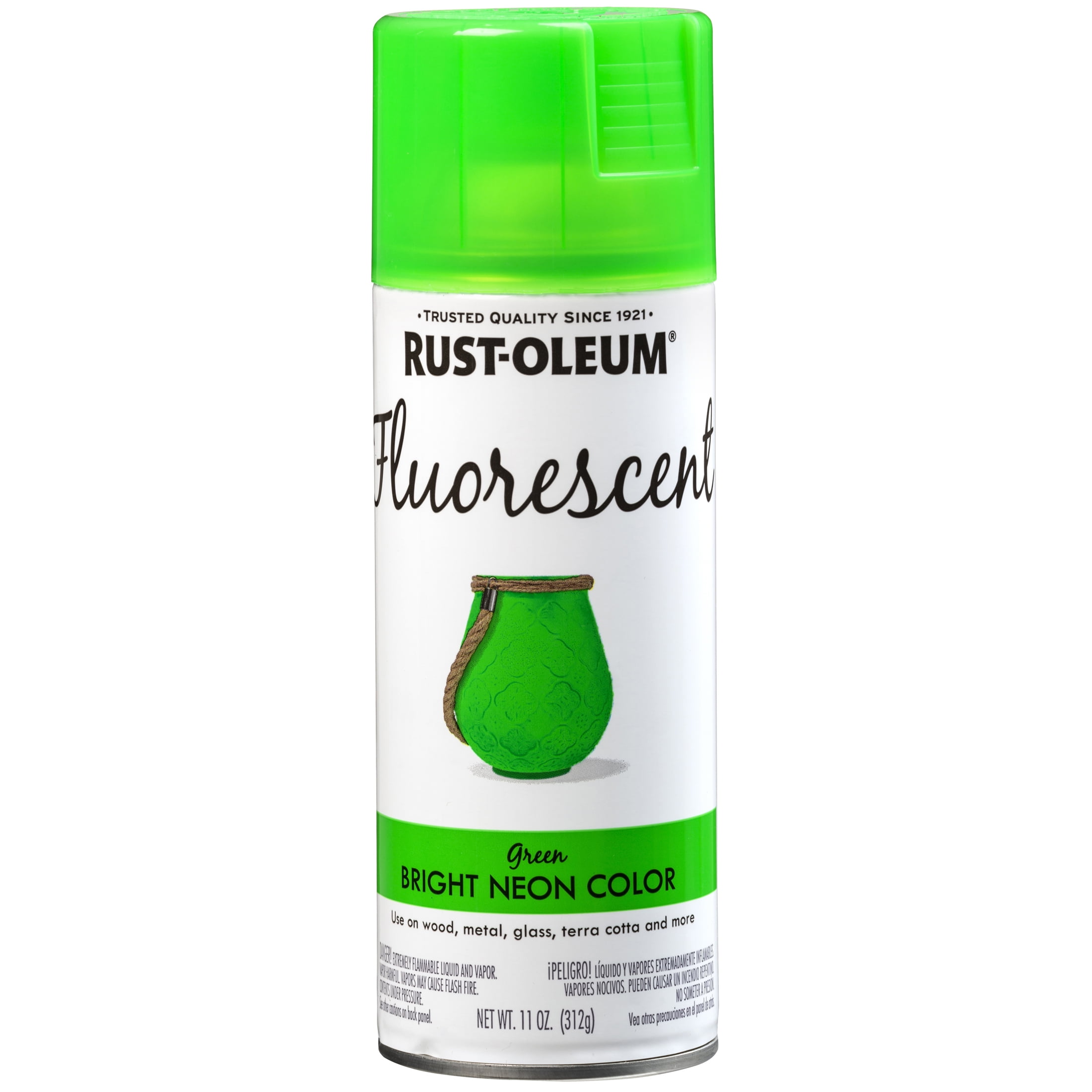 Premium Decor Fluorescent Spray Paint, Glo Green - Midwest Technology  Products