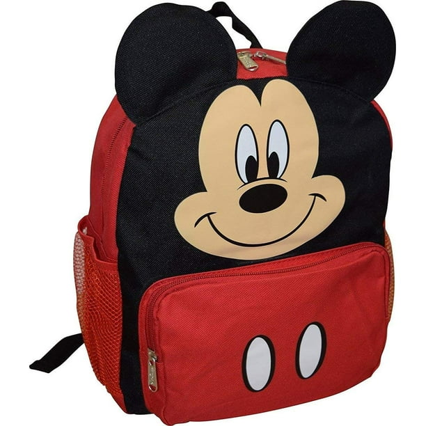 Mochila Disney Mickey Mouse Big Face para niño pequeño de 10 años