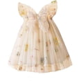 thumbnail image 1 of Robe Tutu pour Bébé Fille Princesse Sans Manches Papillon Tulle Robe d'Été pour Fête d'Anniversaire, 1 of 7