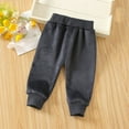 thumbnail image 4 of Gpaecead Kids Girls Fleece Lined Sweatpants Toddler Fashion Cute Print Pants Warm Trousers Pants Sweatpants 0-4 Years Dark Gray, 4 of 9