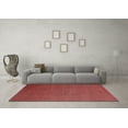 thumbnail image 3 of Ahgly Company Indoor Round Abstract Red Modern Area Rugs, 7' Round, 3 of 4