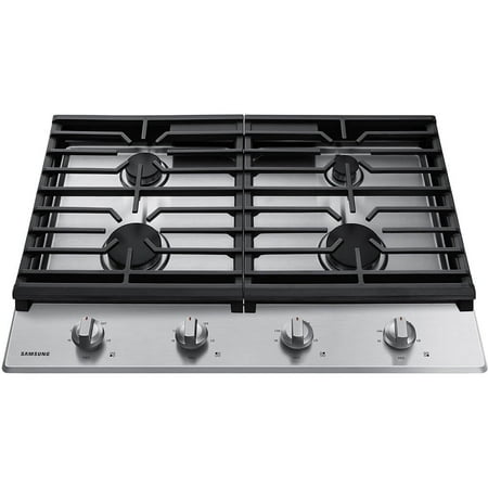 Samsung - 30" Built-In Gas Cooktop with 4 Burners - Stainless Steel