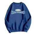 thumbnail image 1 of WEAIXIMIUNG Sweat-Shirt Blanc pour Femmes Léger Imprimé Lettre Décontracté Col Rond – Pull Doux et Confortable, 1 of 4