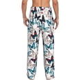 thumbnail image 7 of Salouo Butterfly Print Pajama Pants for Men, Lounge Pants Elastic Waistband Casual Men's sleepwear Loungewear Sleep Pajama Pant -X-Large, 7 of 7