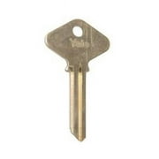 Yale  Commercial Zero Bitted 6 Pin Control Key Blank with GA Keyway & No. 1 7th Cut for 1210 Core