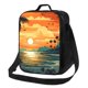 thumbnail image 1 of Fotbe Tropical Sunset Paradise Lonchera Bolsa de Almuerzo para Hombres y Mujeres, Lonchera de Gran Capacidad, Bolsa de Almuerzo Reutilizable, Bolsa Térmica Aislante, 1 of 7