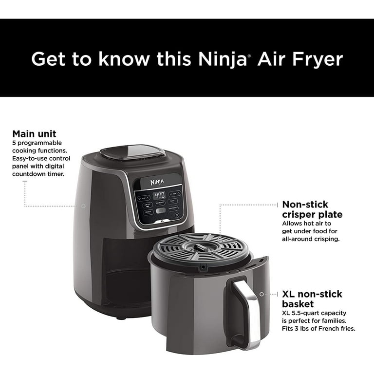 Ninja 4QT Air Fryer AF10 Series S5 Excellent Condition!