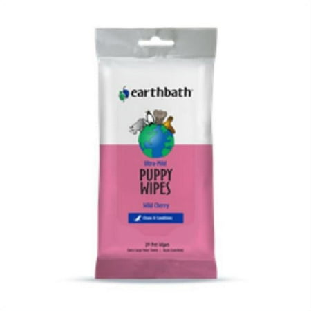 UPC: 0602644022280 | Earthbath Earthbath Mild Puppy Wipes – 30 Count