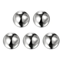5 Packs Gazing Ball 2 Inch 51mm Polished Hollow Ball, Stainless Steel Gazing Globe Mirror Ball, Silver Tone