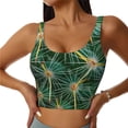 thumbnail image 2 of Lsque Thorns Of Macro Cactus Printed Women'S Sports Bra, Compression, Moisture Wicking, High-Impact Sports Bra For Women,Supportive sports bra-Large, 2 of 9