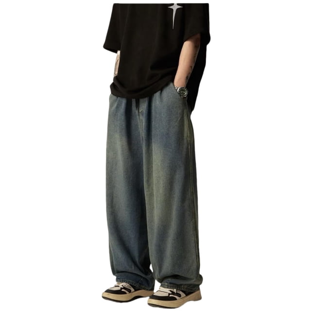 Vaqueros holgados y holgados for hombre - Y2K Streetwear & Skater Pantalones vaqueros de pierna ancha